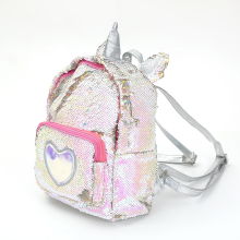 Customizable Fashion 3D Design Unique Unicorn Sequin Student Backpacks